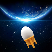 egg rocket infinidade gadget copo ovo foguete espaço sci fi 3d print model - Mito3D