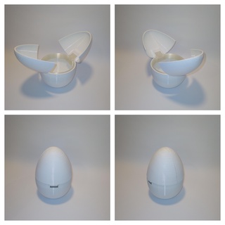 egg-shaped container egg 3d print model - Mito3D