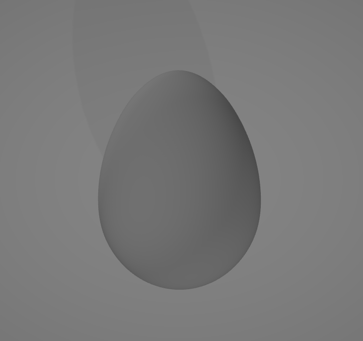 egg easter oval 3D print model - Mito3D