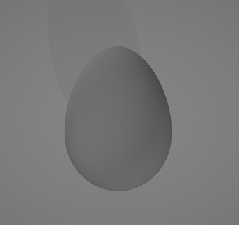 egg easter oval 3d print model - Mito3D