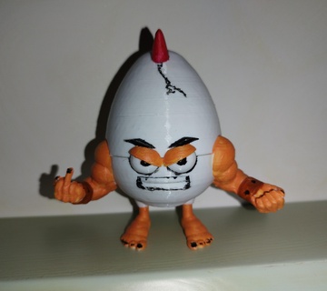 egg badass decorative 3d print model - Mito3D
