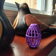 l'oeuf de la cage art tordu oeuf surprise pasqua œuf pâques 3d print model - Mito3D