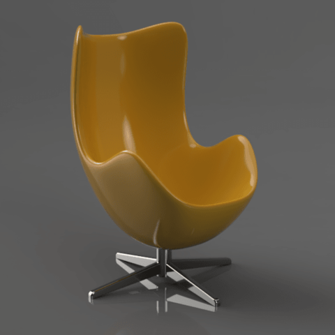 egg chair architecture furniture 3D print model - Mito3D