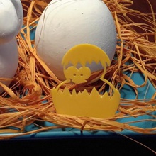 yumurta tavuk ev Paskalya dekorasyon 3d print model - Mito3D