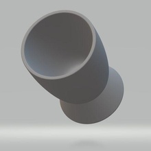 egg cup hull door support 3d print model - Mito3D