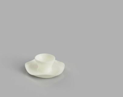egg cup practical integrated shell spoon tray eggshell stable durable breakfast tilt-resistant unbreakable personal note neat table tomorrow enjoy 3d print model - Mito3D