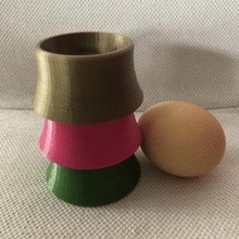 egg cup nestable eggcup home easter shell interlocking food 3d print model - Mito3D