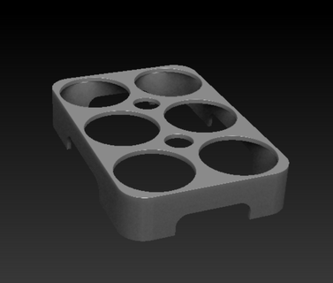 Tasse Kühlschrank Tür Eier Halter Unterstützung eng 3d print model - Mito3D