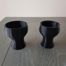 egg cups kitchen cup eggs 3d print model - Mito3D