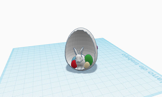 egg easter bunny decoration rabbit paint 3d print model - Mito3D