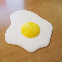 uovo piatto gioco dinette bambino 3d print model - Mito3D