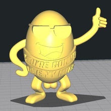 egg guy gonna love nuts gag toy your'e 3d print model - Mito3D