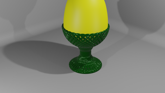 huevo soporte hogar casa cuenco taza regalo Pascua Resurrección fiesta 3d print model - Mito3D