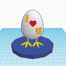 yumurta seviyorum çeşitli tatlım aşk hediye ayrıntılar aşık 3d print model - Mito3D