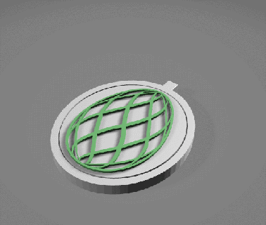 Oeuf filage porte clés gadget Pâques décoratif collier facile présent gif Nouveau vie 3d print model - Mito3D