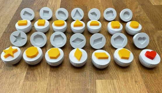 Oeuf jouet forme correspondant Jeu Montessori préscolaire formes jeux jouets jouer 3d print model - Mito3D