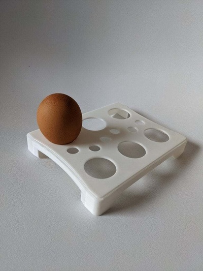 egg tray storage fridge organization 3d print model - Mito3D