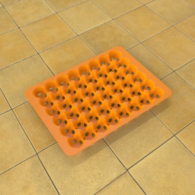 egg tray home eggs holder 3d print model - Mito3D
