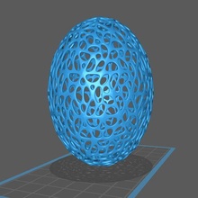egg voronoi art 3d print model - Mito3D