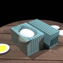 eggcutter ii - thereasonable home household 3d print model - Mito3D