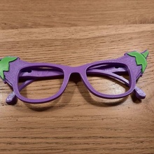 eggplant glasses party fashion mtprintmodels selfmade 3d print model - Mito3D