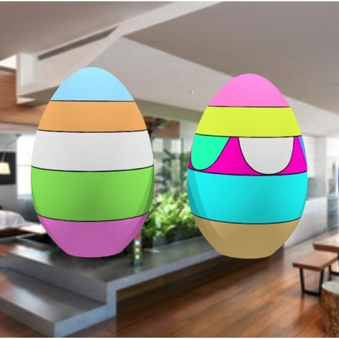 decorar huevos 3dgregor fashion easter paint same 3dprint 3dprinting 3ddesign 3ddesigner technology printing3d vessel3d 3ddruck impresin3d 3D print model - Mito3D