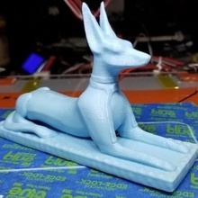 l'egypte anubis art 3dmodel animal la sculpture sculptures 3d print model - Mito3D