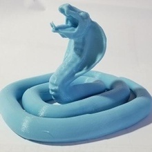 l'egypte cobra dieu 1 art animal figure la sculpture serpent 3d print model - Mito3D