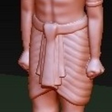 égypte, dieu amon art une ancienne figure scuplture 3d print model - Mito3D