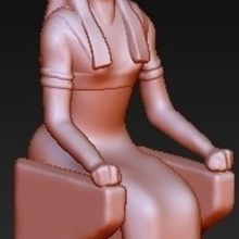 egitto dea nephthys art figura scultura 3d print model - Mito3D