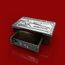 egito caixa de jóias gaveta módulo + tampa grande anubis egyp segredo a 3d print model - Mito3D