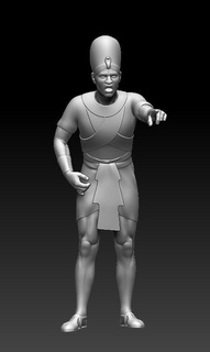 Egitto faraone punto 1 35 gioco figura guerra 3d print model - Mito3D
