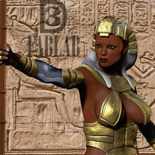 egípcio deusa arte Egito 3d print model - Mito3D