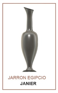 egyptian jarron vase ornament decoration 3d print model - Mito3D