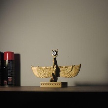 egyptian myth isis desk clock sculpture egypt 3d print model - Mito3D