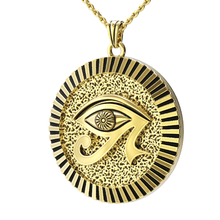 colgante egipcio la joyería egipto el símbolos en antiguo ojo de ra art moda 3d print model - Mito3D