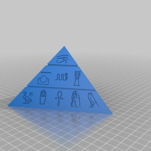 egípcio pirâmide arquitetura edifícios estruturas 3D print model - Mito3D