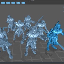egyptian renegades game warhammer 40k chaos cultists sons autogun renegade tzeentch rubric 3d print model - Mito3D