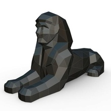 ägyptisch Sphinx Ägypten 3d Modell drucken bereit druckbar Kreatur Humanoid Löwe Tier Statue Pharaon Kopf Charakter Fantasie 3d print model - Mito3D