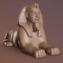 esfinge egípcia vários egípcio escultura 3d print model - Mito3D