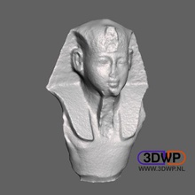 statua egizia di scansione 3d art 123d 123dcatch catch Scansione antico egitto il busto egiziano meshmixer museo la scultura scansioni repliche 3d print model - Mito3D