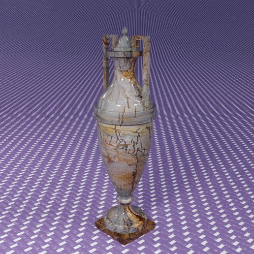égyptien vase décoration céramique arabe 3D print model - Mito3D