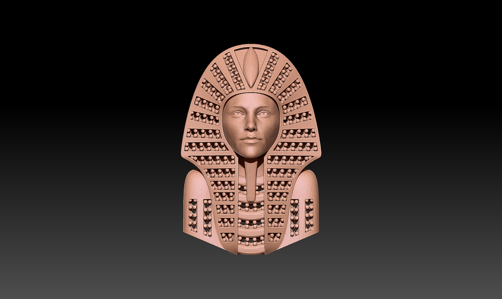 egipcio mujer collar 3D print model - Mito3D