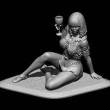 egyptifn Königin Kunst der ägyptische Frau statuette fantasy 3d print model - Mito3D