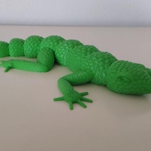 lagarto flexi articulado arte flex flexível brinquedo jogos 3d print model - Mito3D