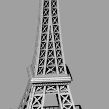 eiffel torre decoración 3d print model - Mito3D