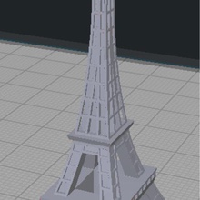 torre eiffel gadget torres de paris anel chave chaveiro 3d print model - Mito3D