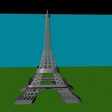 la torre eiffel arquitectura 3d print model - Mito3D