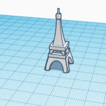 Eyfel kule mimari minyatür scale model hediye fikir 3d print model - Mito3D
