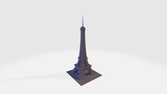 eiffel tower 3d print model - Mito3D